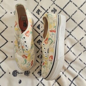 Vans × Disney The Little Mermaid Collab Lace-up Sneakers, Size 13 youth